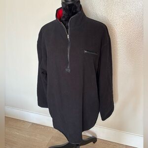 Vintage Jones New York Sport Black Pullover with Red Interior Size Medium